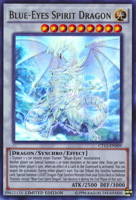 Blue-Eyes Spirit Dragon [CT13-EN009] Ultra Rare | Kessel Run Games Inc. 