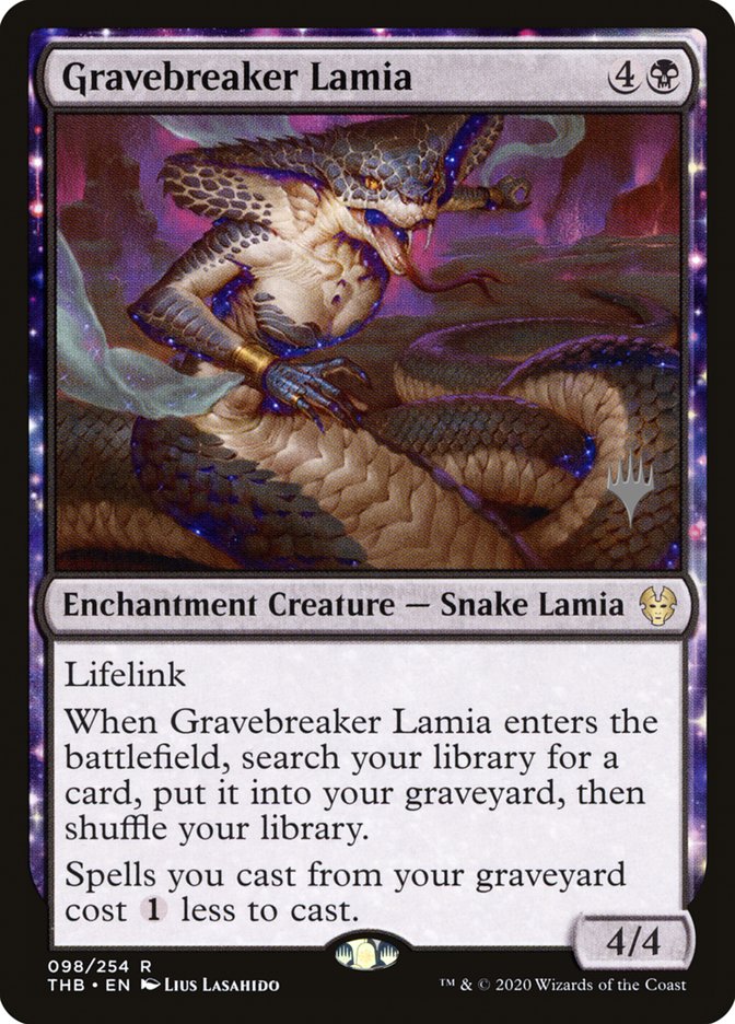 Gravebreaker Lamia (Promo Pack) [Theros Beyond Death Promos] | Kessel Run Games Inc. 