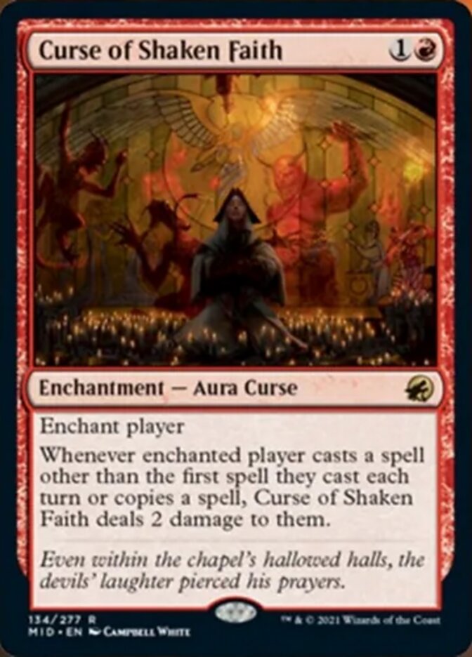 Curse of Shaken Faith [Innistrad: Midnight Hunt] | Kessel Run Games Inc. 