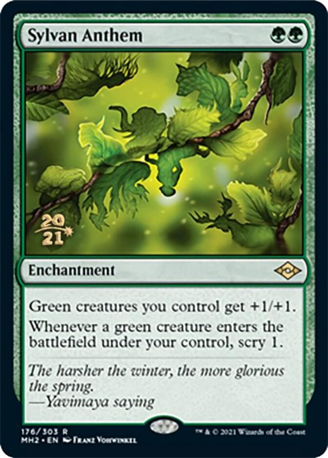 Sylvan Anthem [Modern Horizons 2 Prerelease Promos] | Kessel Run Games Inc. 