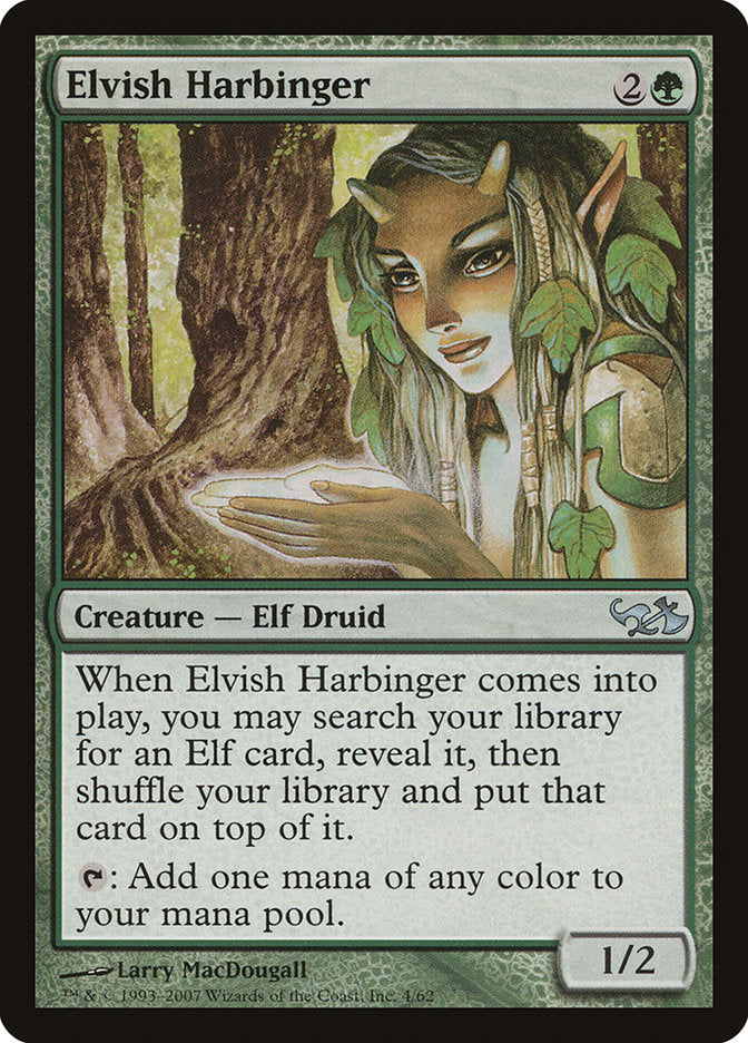 Elvish Harbinger [Duel Decks: Elves vs. Goblins] | Kessel Run Games Inc. 