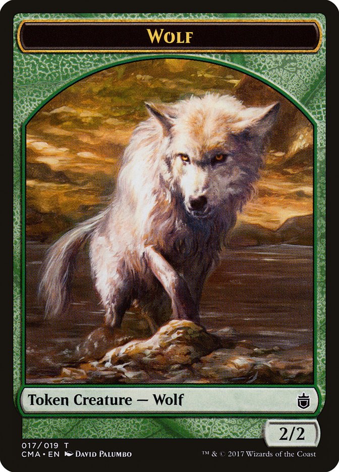 Wolf Token (017/019) [Commander Anthology Tokens] | Kessel Run Games Inc. 