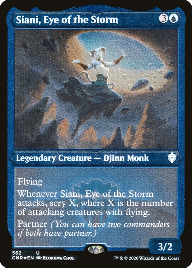 Siani, Eye of the Storm (Etched) [Commander Legends] | Kessel Run Games Inc. 