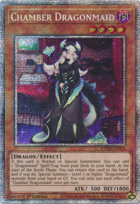 Chamber Dragonmaid [ETCO-EN026] Starlight Rare | Kessel Run Games Inc. 
