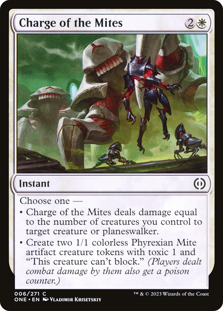 Charge of the Mites [Phyrexia: All Will Be One] | Kessel Run Games Inc. 