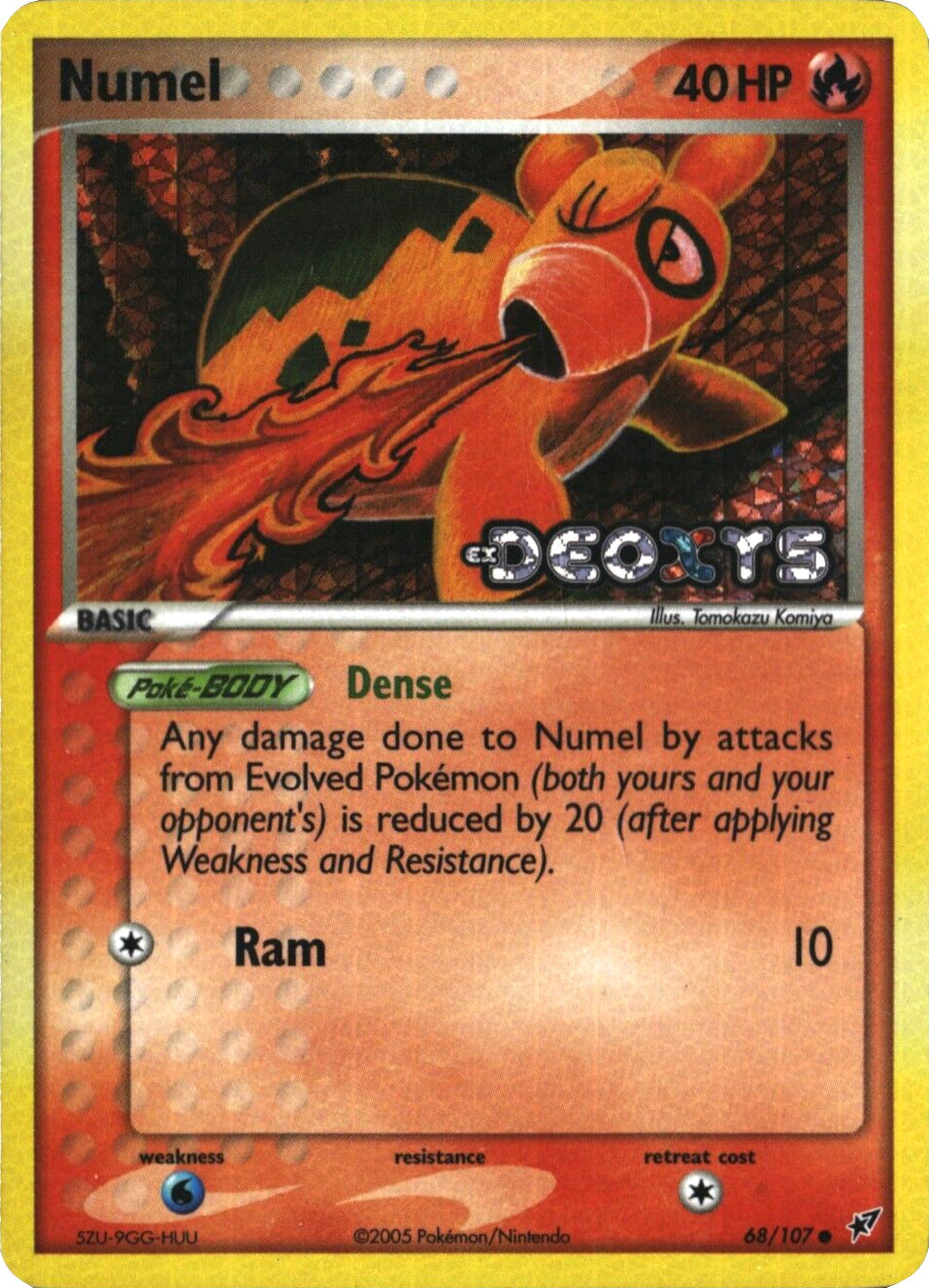 Numel (68/107) (Stamped) [EX: Deoxys] | Kessel Run Games Inc. 