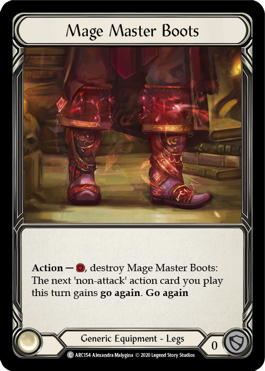 Mage Master Boots [U-ARC154] (Arcane Rising Unlimited)  Unlimited Rainbow Foil | Kessel Run Games Inc. 