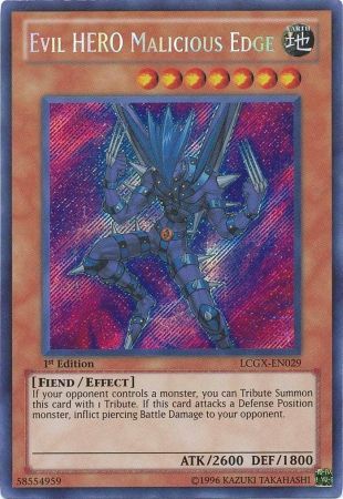 Evil HERO Malicious Edge [LCGX-EN029] Secret Rare | Kessel Run Games Inc. 