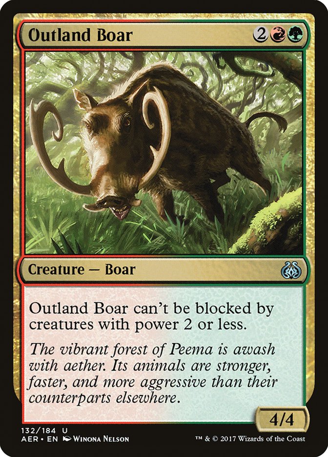 Outland Boar [Aether Revolt] | Kessel Run Games Inc. 