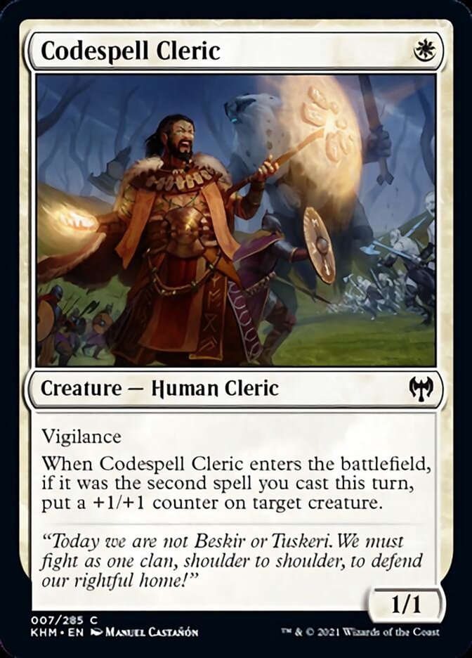 Codespell Cleric [Kaldheim] | Kessel Run Games Inc. 