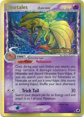 Ninetales (8/101) (Delta Species) (Stamped) [EX: Dragon Frontiers] | Kessel Run Games Inc. 