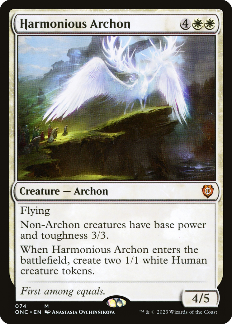 Harmonious Archon [Phyrexia: All Will Be One Commander] | Kessel Run Games Inc. 