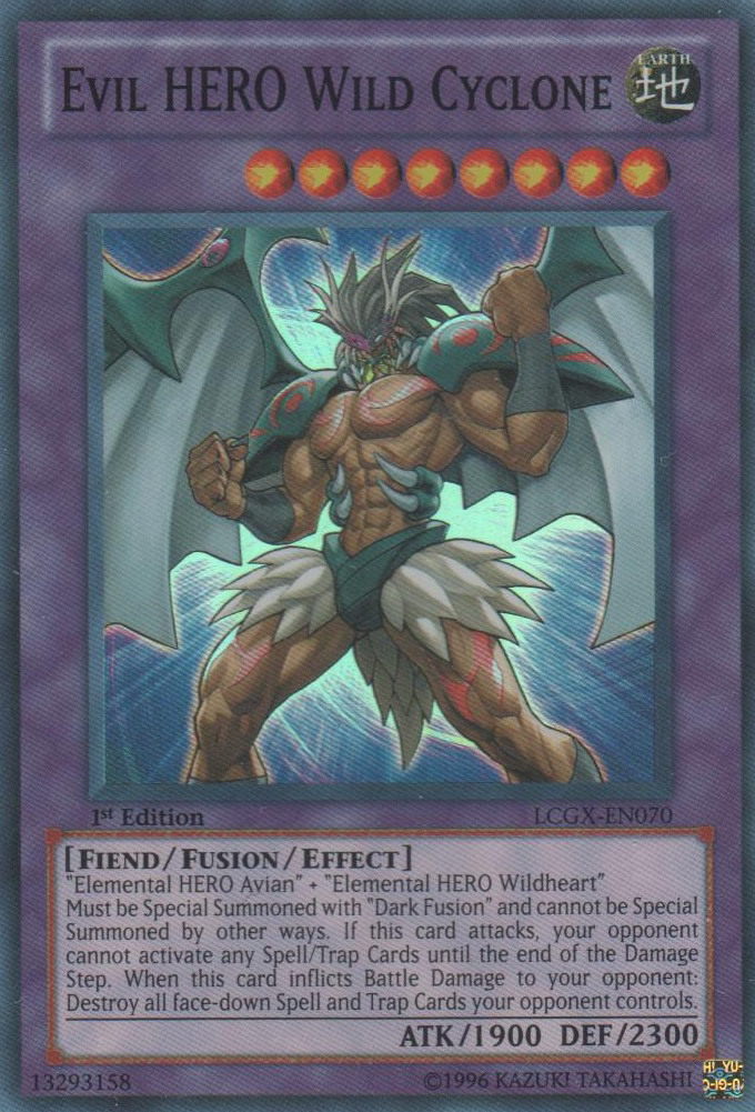 Evil HERO Wild Cyclone [LCGX-EN070] Super Rare | Kessel Run Games Inc. 