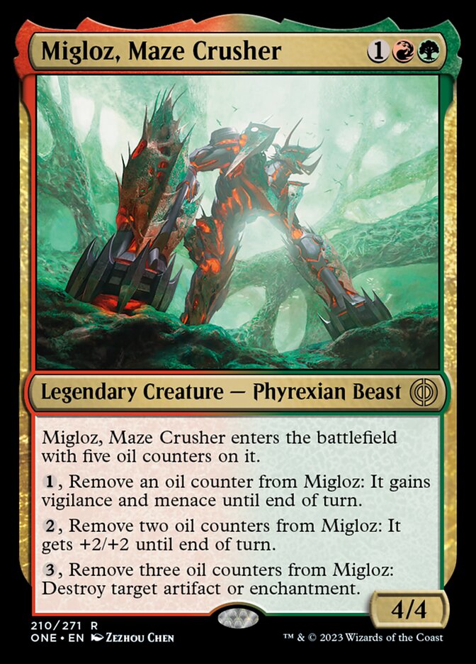 Migloz, Maze Crusher [Phyrexia: All Will Be One] | Kessel Run Games Inc. 