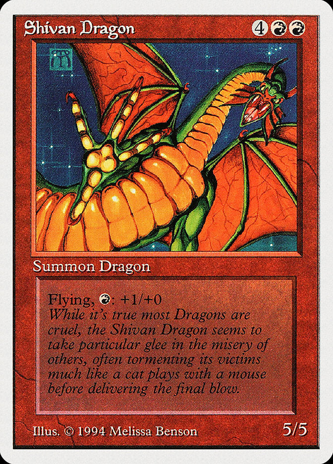Shivan Dragon [Summer Magic / Edgar] | Kessel Run Games Inc. 