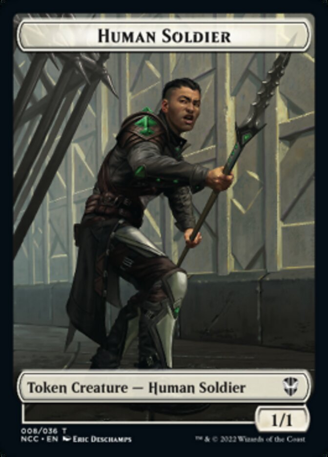 Eldrazi // Human Soldier Double-Sided Token [Streets of New Capenna Commander Tokens] | Kessel Run Games Inc. 
