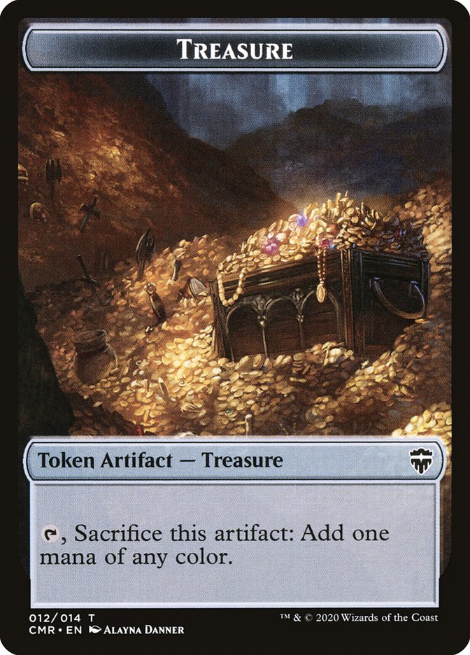 Angel // Treasure Double-Sided Token [Commander Legends Tokens] | Kessel Run Games Inc. 