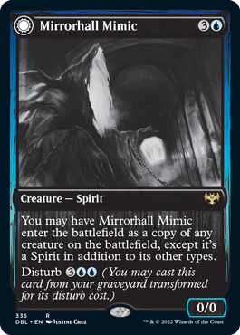 Mirrorhall Mimic // Ghastly Mimicry [Innistrad: Double Feature] | Kessel Run Games Inc. 