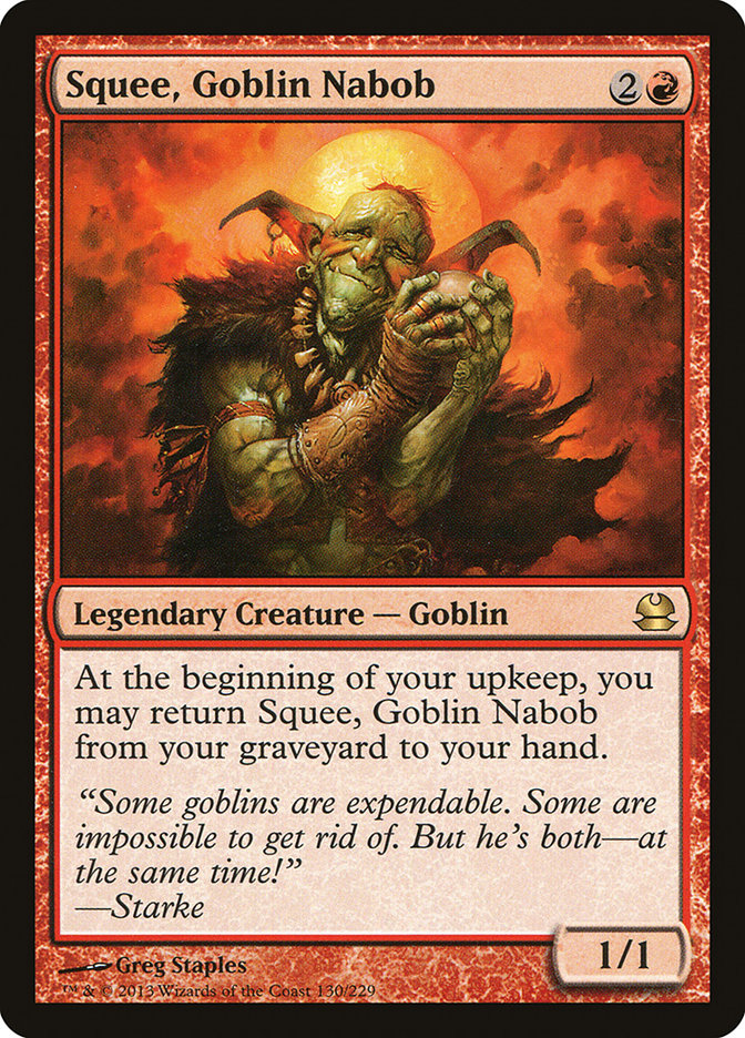 Squee, Goblin Nabob [Modern Masters] | Kessel Run Games Inc. 