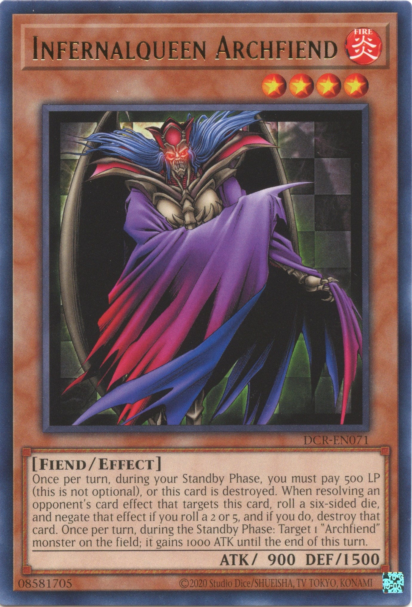 Infernalqueen Archfiend (25th Anniversary) [DCR-EN071] Rare | Kessel Run Games Inc. 