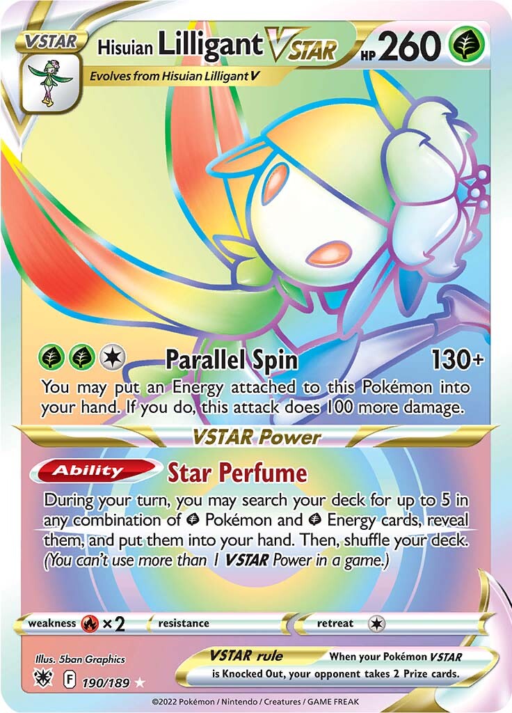 Hisuian Lilligant VSTAR (190/189) [Sword & Shield: Astral Radiance] | Kessel Run Games Inc. 