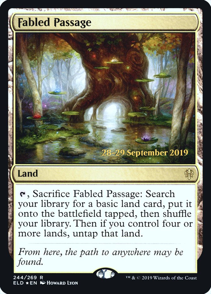 Fabled Passage [Throne of Eldraine Prerelease Promos] | Kessel Run Games Inc. 