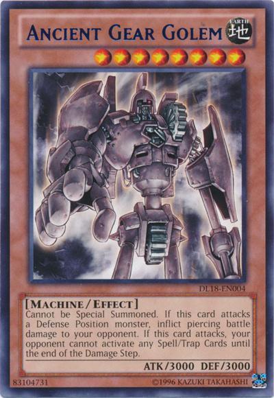 Ancient Gear Golem (Red) [DL18-EN004] Rare | Kessel Run Games Inc. 