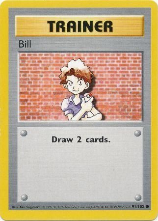 Bill (91/102) [Base Set Shadowless Unlimited] | Kessel Run Games Inc. 