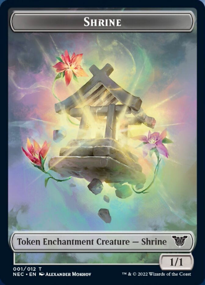 Shrine Token [Kamigawa: Neon Dynasty Commander Tokens] | Kessel Run Games Inc. 