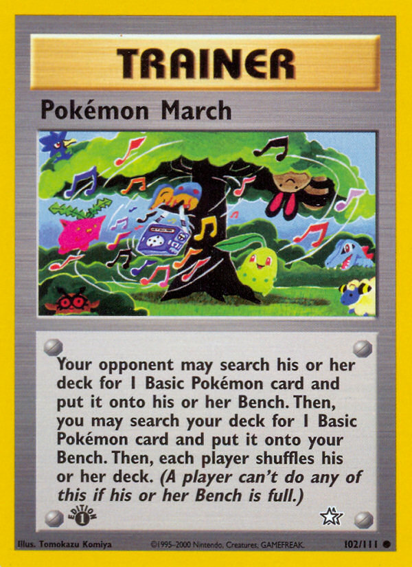 Pokemon March (102/111) [Neo Genesis 1st Edition] | Kessel Run Games Inc. 