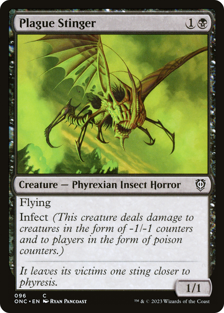 Plague Stinger [Phyrexia: All Will Be One Commander] | Kessel Run Games Inc. 