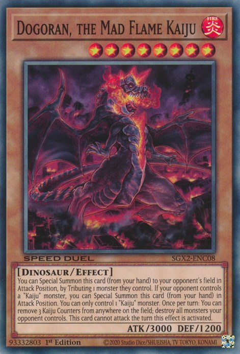 Dogoran, the Mad Flame Kaiju [SGX2-ENC08] Secret Rare | Kessel Run Games Inc. 