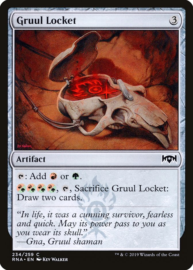 Gruul Locket [Ravnica Allegiance] | Kessel Run Games Inc. 