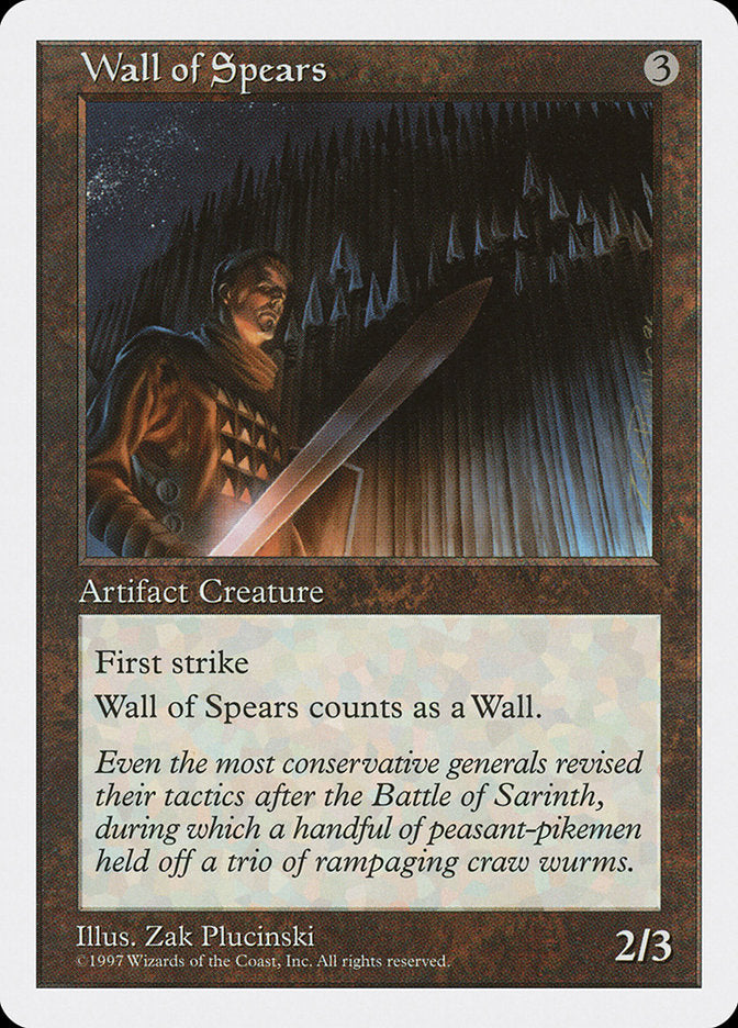 Wall of Spears [Fifth Edition] | Kessel Run Games Inc. 