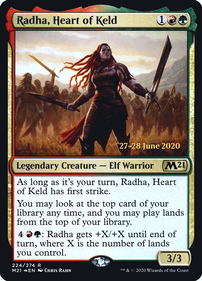 Radha, Heart of Keld [Core Set 2021 Prerelease Promos] | Kessel Run Games Inc. 