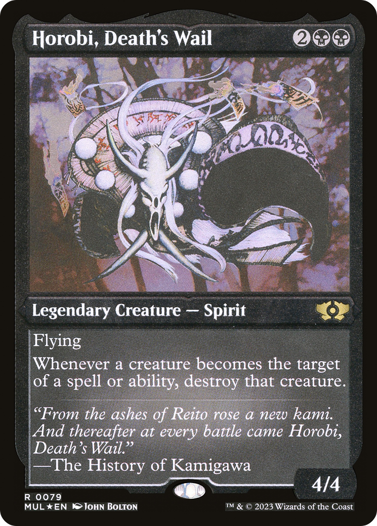 Horobi, Death's Wail (Foil Etched) [Multiverse Legends] | Kessel Run Games Inc. 