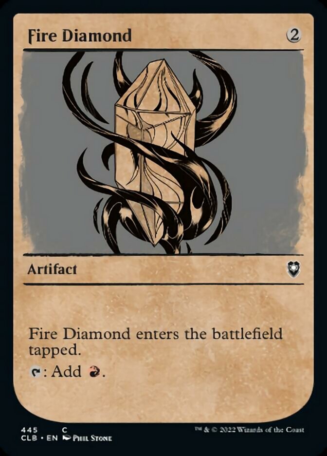 Fire Diamond (Showcase) [Commander Legends: Battle for Baldur's Gate] | Kessel Run Games Inc. 