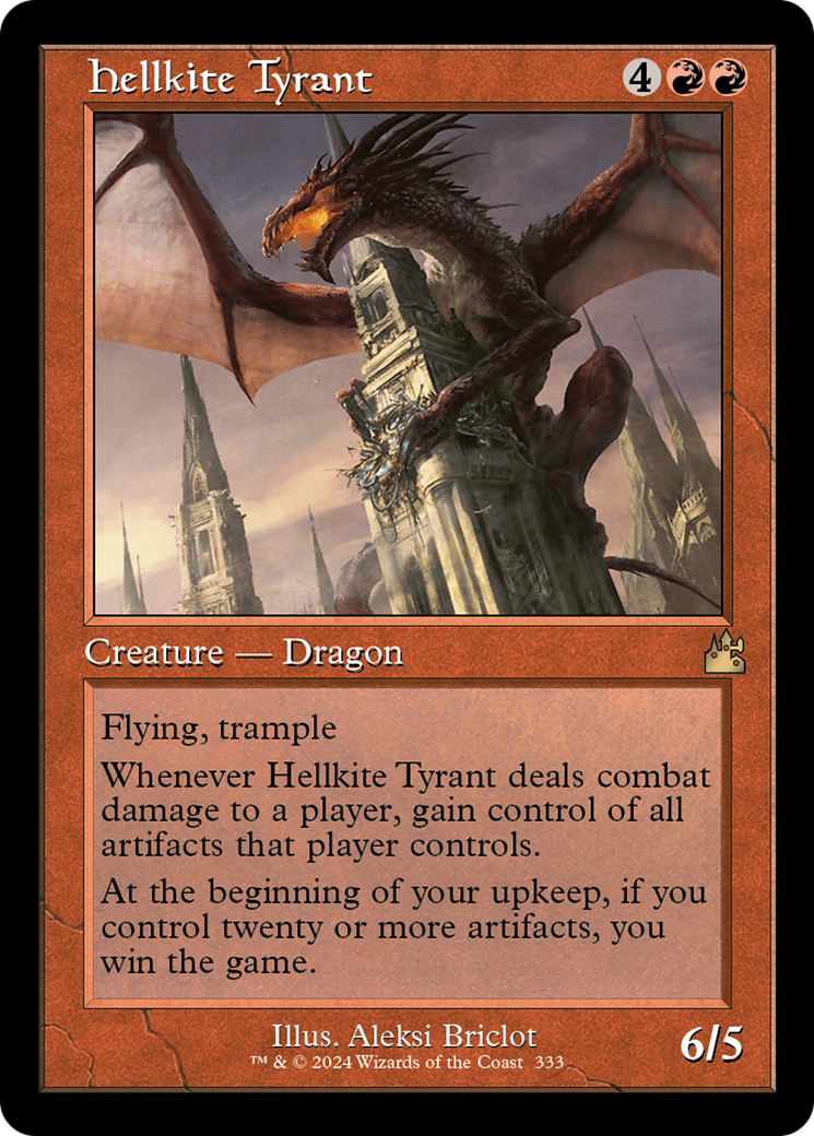 Hellkite Tyrant (Retro Frame) [Ravnica Remastered] | Kessel Run Games Inc. 