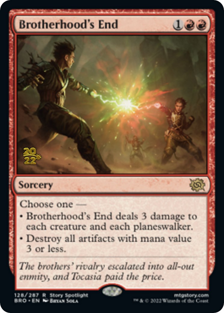 Brotherhood's End [The Brothers' War Prerelease Promos] | Kessel Run Games Inc. 