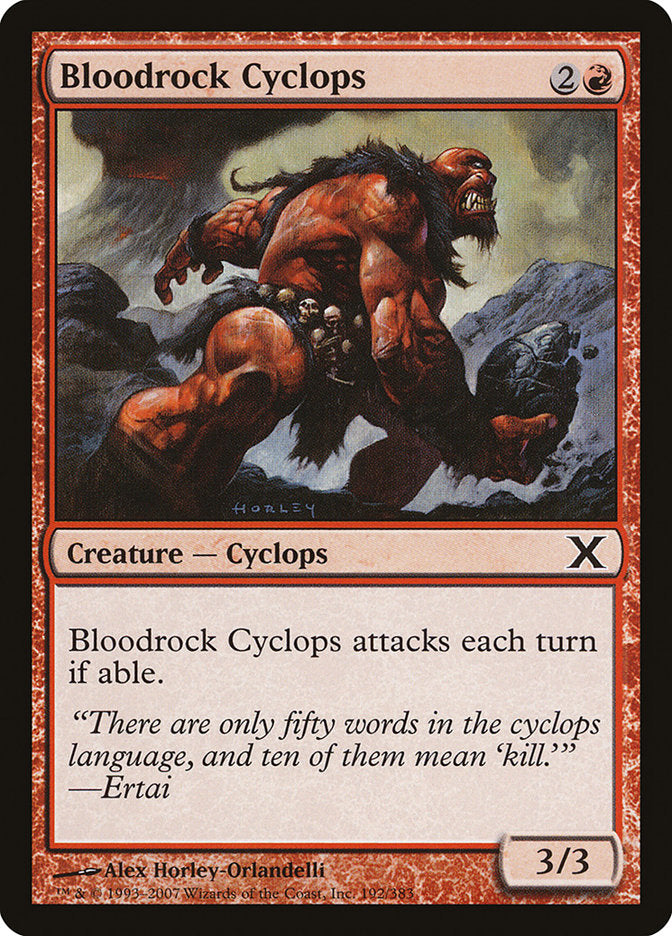 Bloodrock Cyclops [Tenth Edition] | Kessel Run Games Inc. 