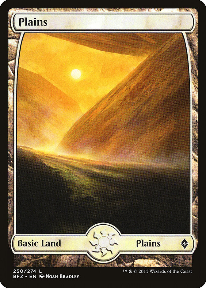 Plains (250) (Full Art) [Battle for Zendikar] | Kessel Run Games Inc. 