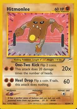 Hitmonlee (42/105) [Neo Destiny Unlimited] | Kessel Run Games Inc. 