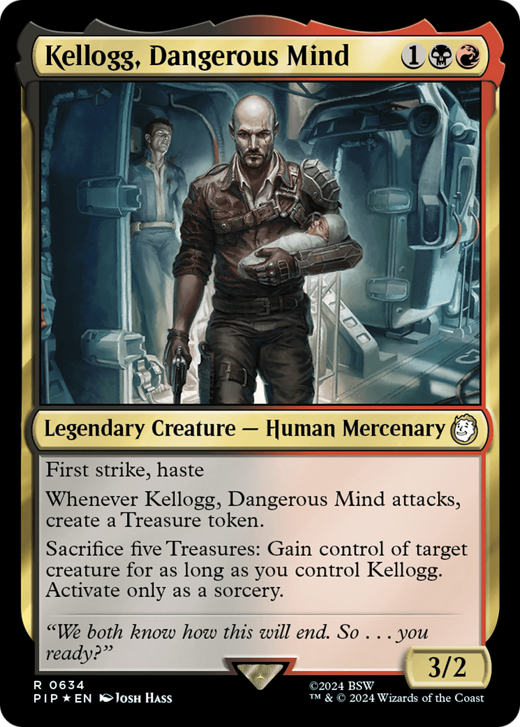 Kellogg, Dangerous Mind (Surge Foil) [Fallout] | Kessel Run Games Inc. 