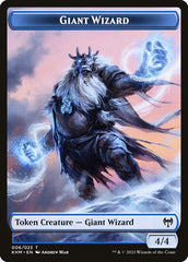 Human Warrior // Giant Wizard Double-Sided Token [Kaldheim Tokens] | Kessel Run Games Inc. 