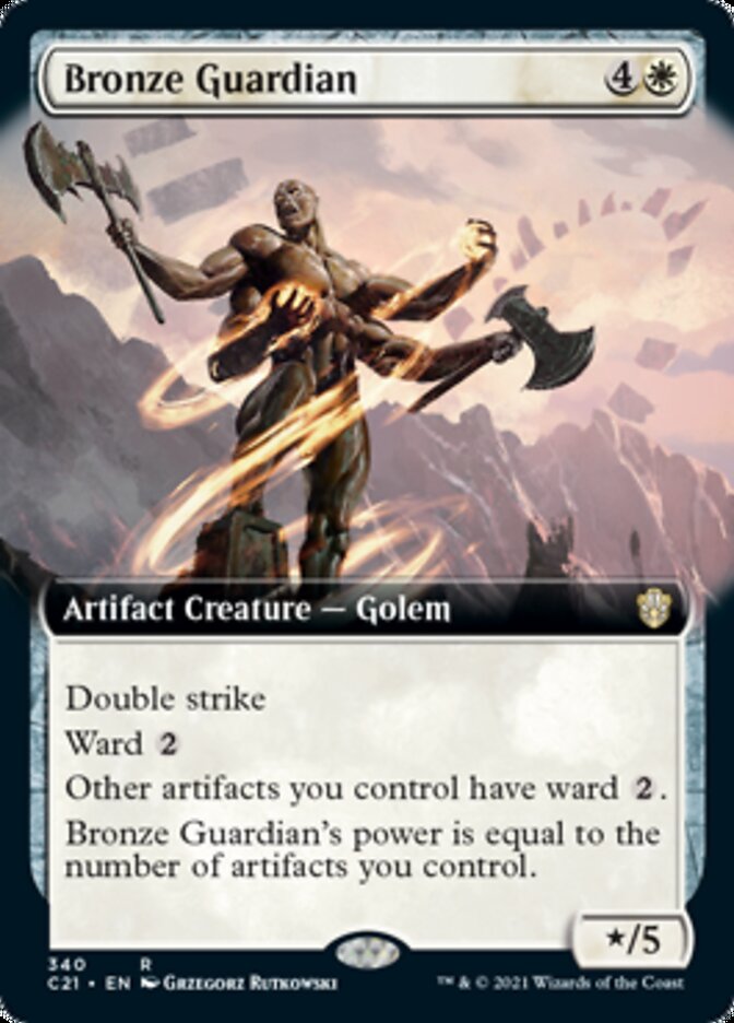 Bronze Guardian (Extended Art) [Commander 2021] | Kessel Run Games Inc. 