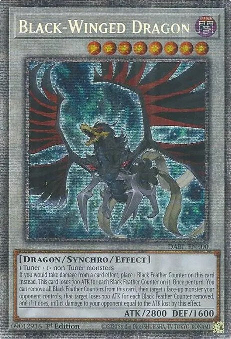 Black-Winged Dragon [DABL-EN100] Starlight Rare | Kessel Run Games Inc. 