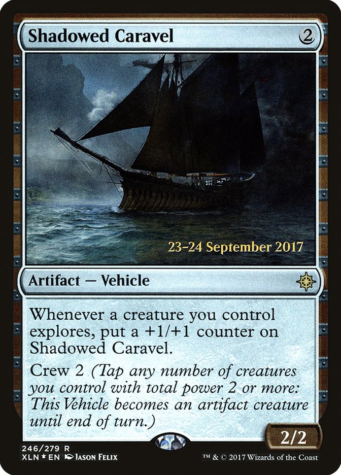 Shadowed Caravel [Ixalan Prerelease Promos] | Kessel Run Games Inc. 