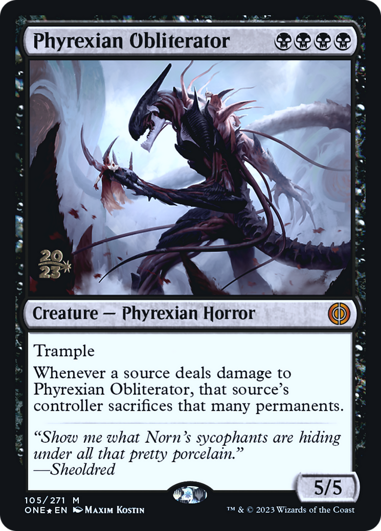 Phyrexian Obliterator [Phyrexia: All Will Be One Prerelease Promos] | Kessel Run Games Inc. 