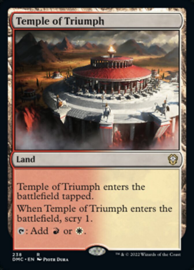 Temple of Triumph [Dominaria United Commander] | Kessel Run Games Inc. 