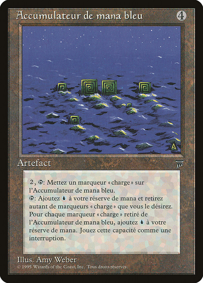 Blue Mana Battery (French) - "Accumulateur de mana bleu" [Renaissance] | Kessel Run Games Inc. 